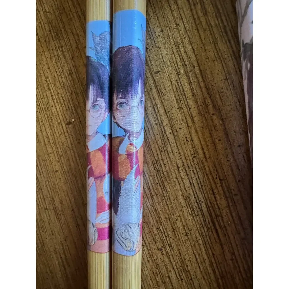 RARE Harry Potter Mahou Dokoro Japan Chopstick Hashioki Set 8pc Hedwig Draco
